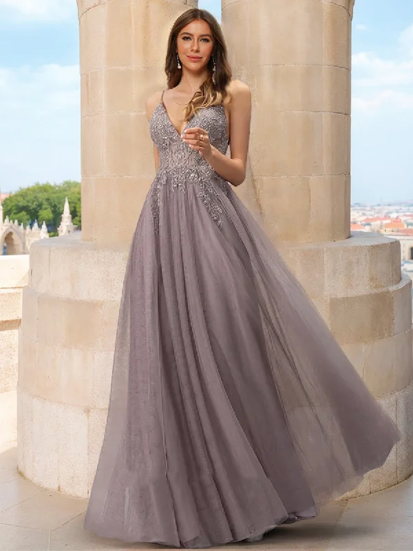 A-Line/Princess V-Neck Sleeveless Sequins Prom Dresses Sequin Dress Midi