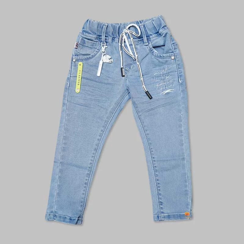 Drawstring Denim Jeans for Boys Elegant Denim Skirt