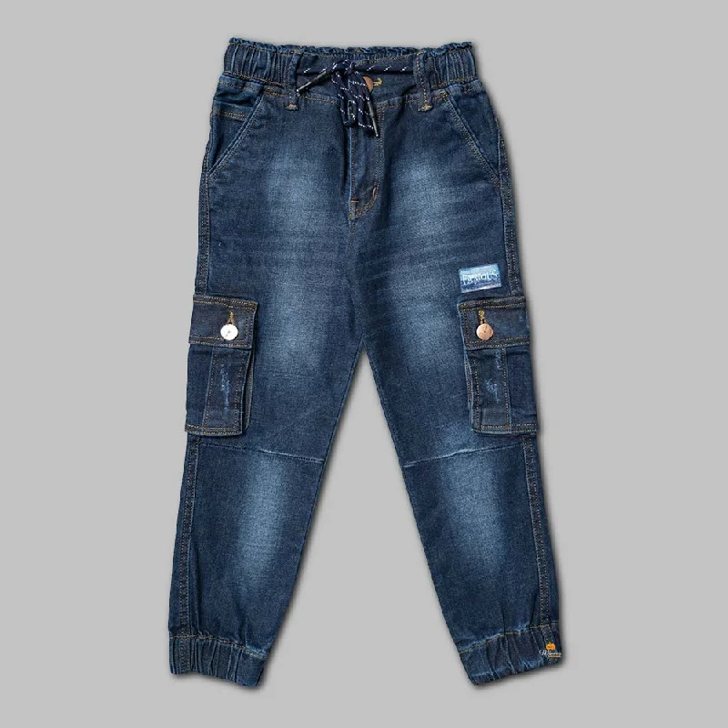 Boys Blue Denim Jogger Embellished Denim Skirt