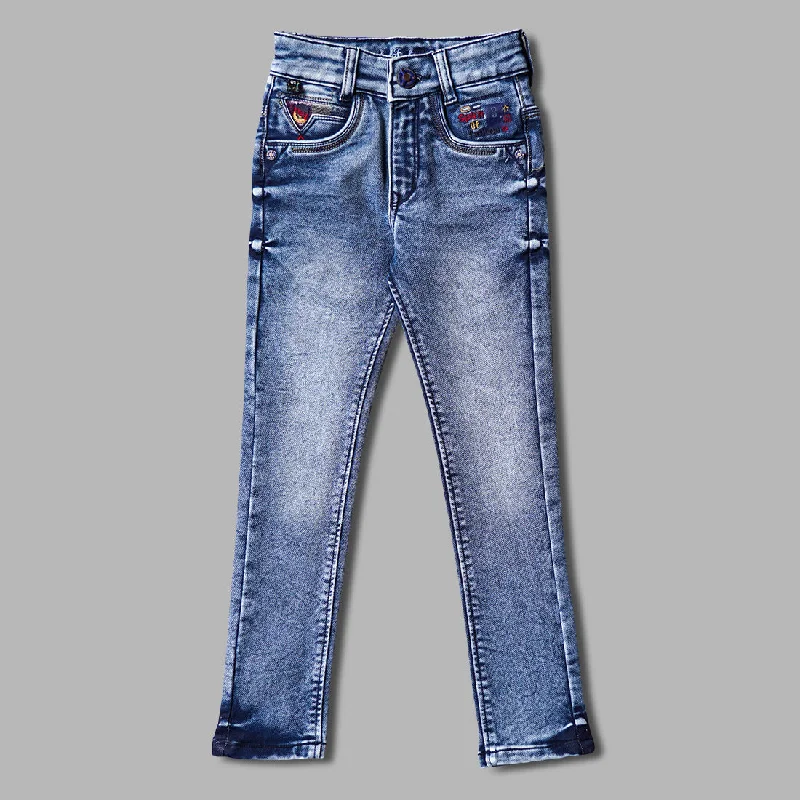 Denim Fashion Jeans for Boys Patchwork Denim Skirt