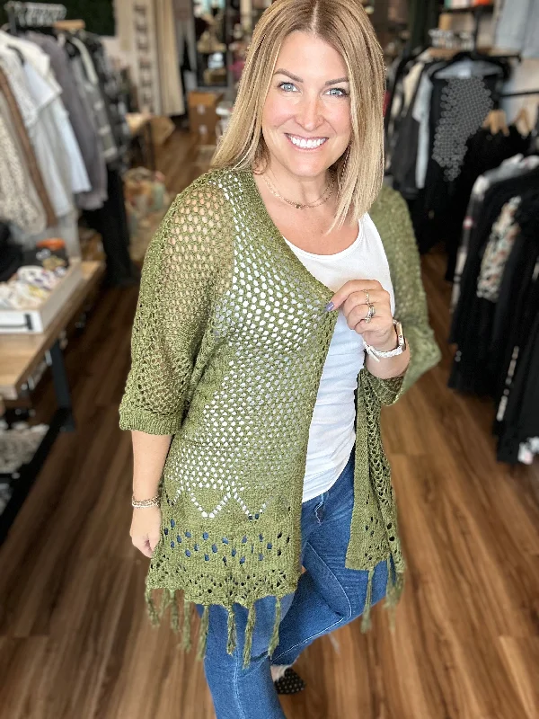 Amanda - Crocheted Cardigan