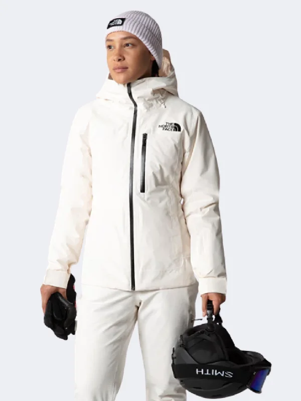 The North Face Descendit Women Skiing Jacket Gardenia White Women's military-style jackets