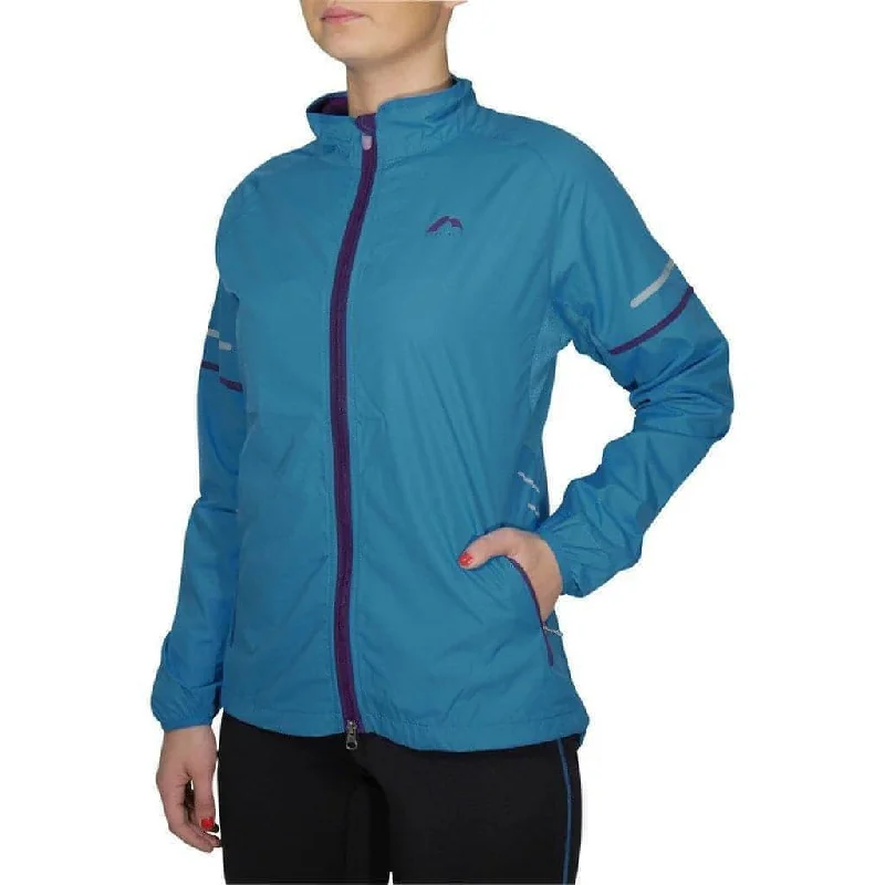 More Mile Prime Womens Running Jacket - Blue Women's cycling jackets