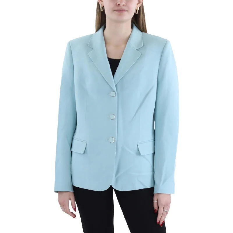 Womens Pocket Office Wear Two-Button Blazer Casual Blazer Outfit