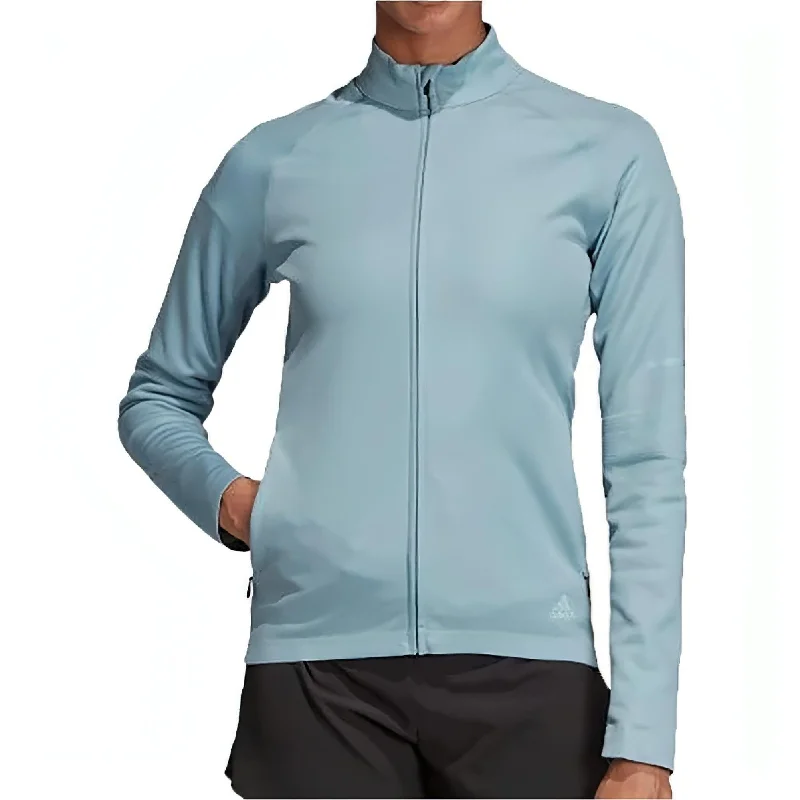 adidas PHX Womens Track Running Jacket - Grey Women's long jackets