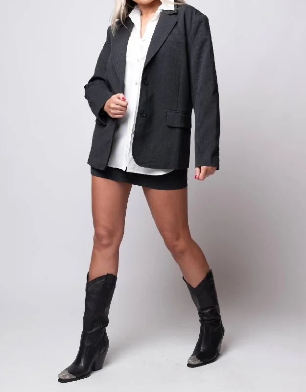 Women's Laken Blazer In Charcoal Office Wear Blazers