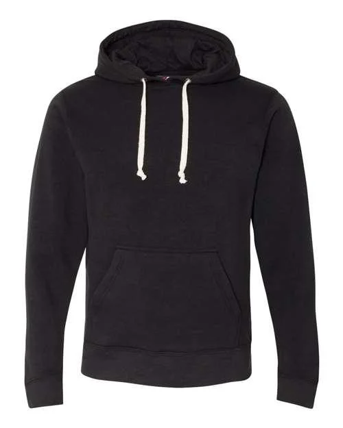 J. America Triblend Fleece Hooded Sweatshirt 8871 Stylish Sweatshirt Look