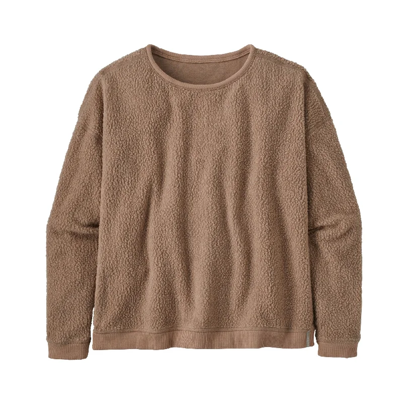 Women's Shearling Crew Chunky Pullover Sweater