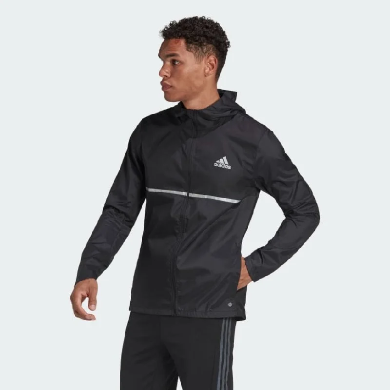 Adidas Own The Run Men Running Jacket Black Women's minimalist jackets