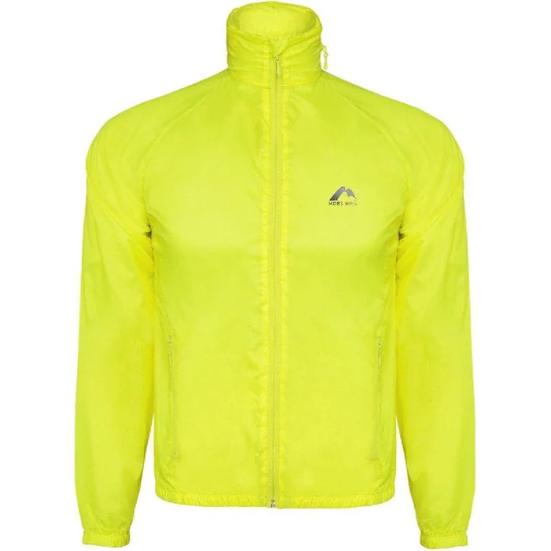 More Mile Neon Hooded Windbreaker Mens Running Jacket - Yellow Women's trendy jackets