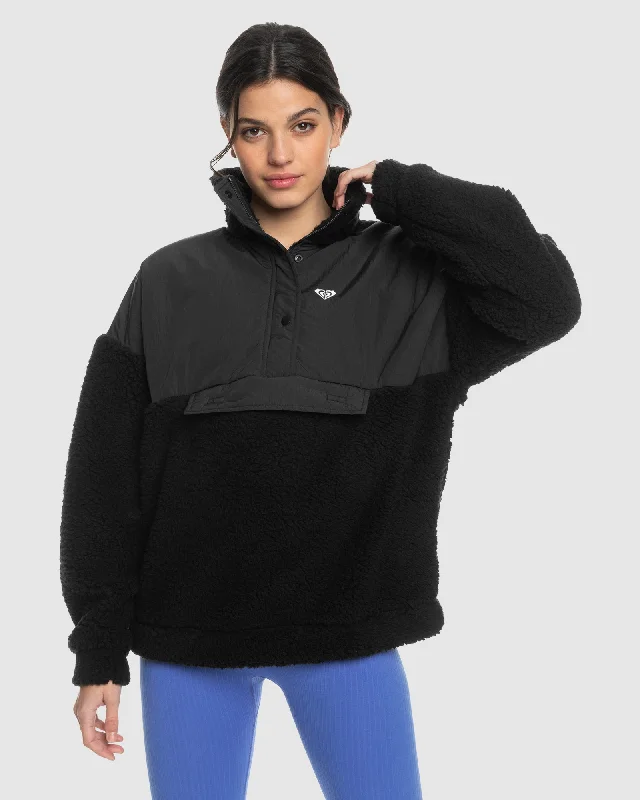 Womens Waves Of Warmth Half-Zip Fleece Women’s Pullover Hoodie