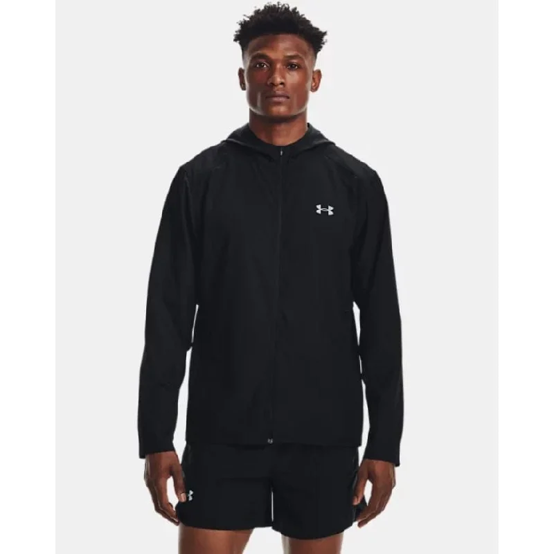 Under Armour Outrun The Rain Men Running Jacket Black Women's edgy jackets