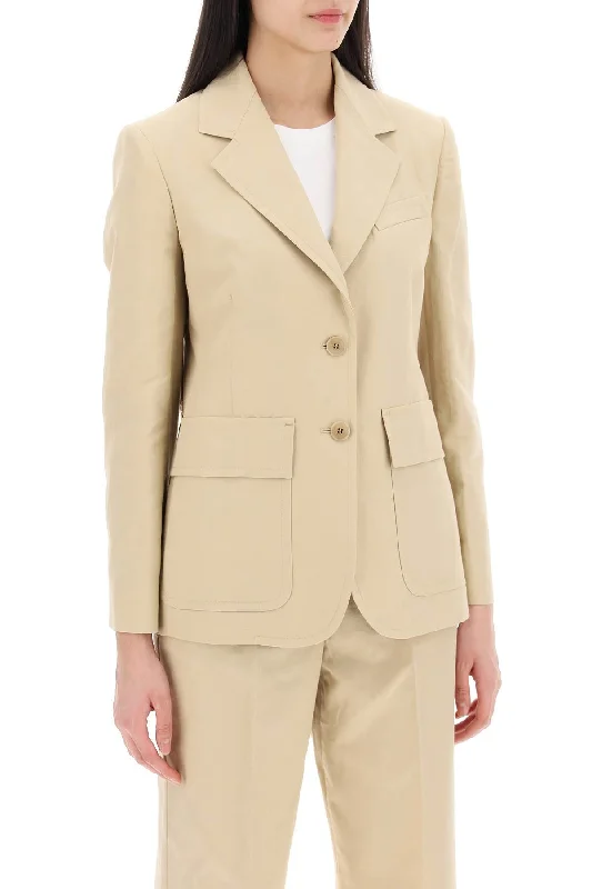 Weekend Max Mara Cotton And Linen Dattero Bl Minimalist Blazer Look