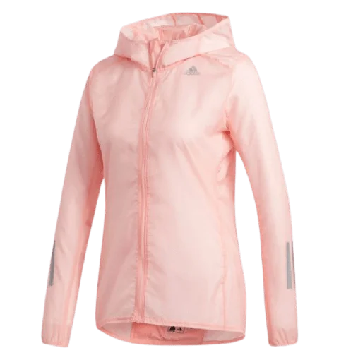 Adidas Response Hooded See-Through Women Running Jacket Coral Women's Zara jackets