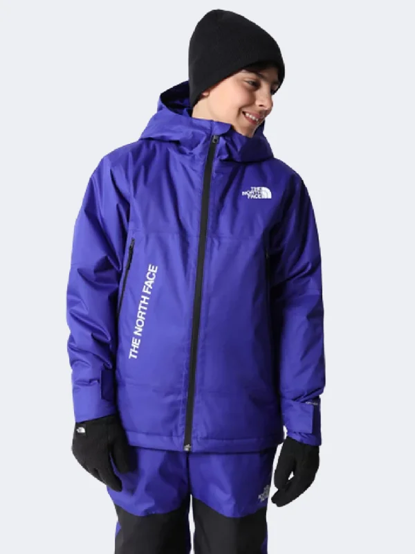 The North Face Freedom Insulated Boys Skiing Jacket Lapis Blue Women's camping jackets