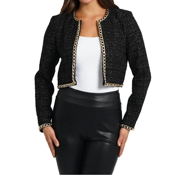 Elizabeth Bolero Blazer In Black Elegant Blazers for Women