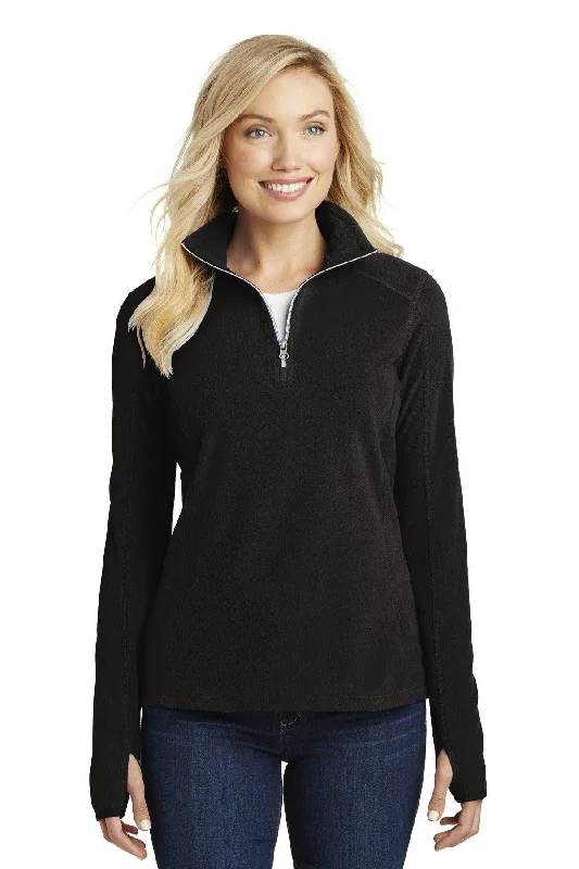 Port Authority Ladies Microfleece 1/2-Zip Pullover. L224 Cozy Sweatshirts for Fall