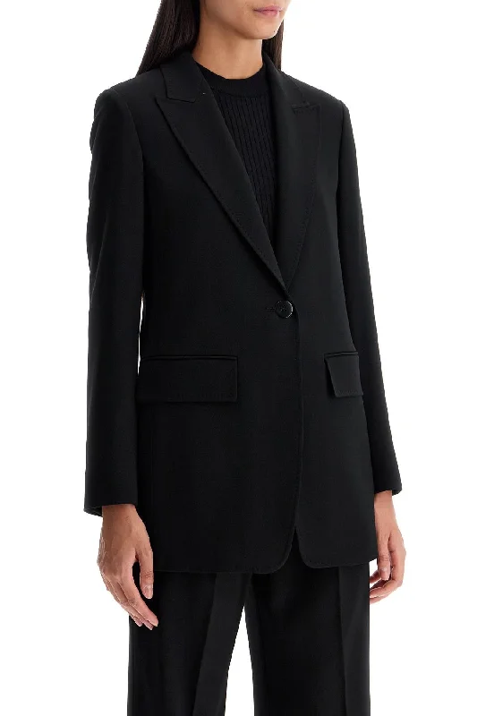 Max Mara Studio Wool Crepe Blazer With T Women’s Blazer Trend