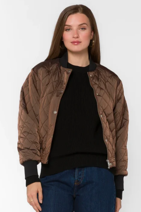 Women's Sakura Quilted Bomber Jacket