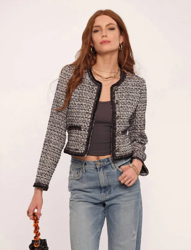 Billie Jacket In Grey Classic Blazer Style