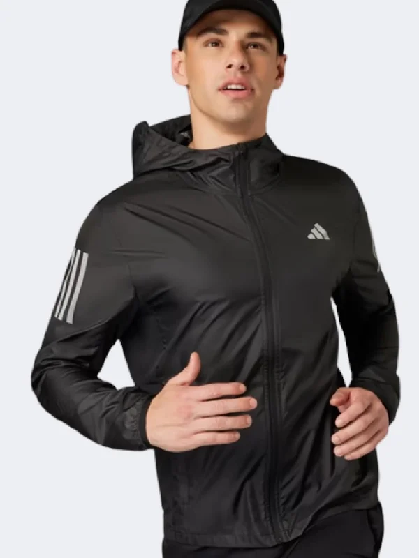 Adidas Own The Run Men Running Jacket Black Women's eco-friendly jackets