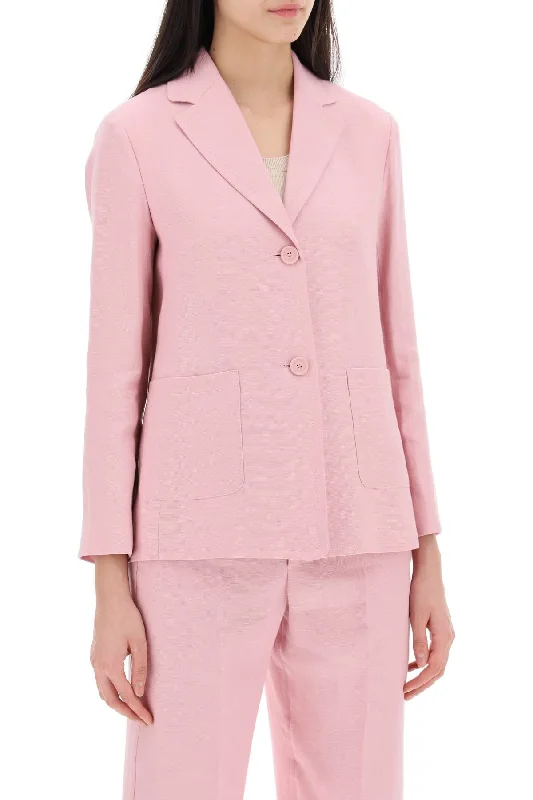 S Max Mara Socrates Single-Breasted Structured Blazer Jacket