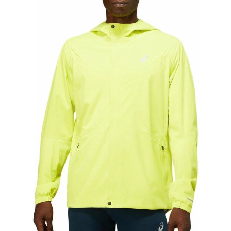 Asics Accelerate Waterproof Mens Running Jacket - Yellow Women's Patagonia jackets