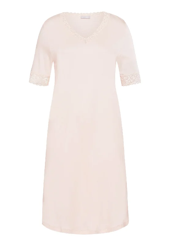 Moments Short Sleeve Nightgown 100cm | Crystal Pink 77040-1334 Expensive pajama sets