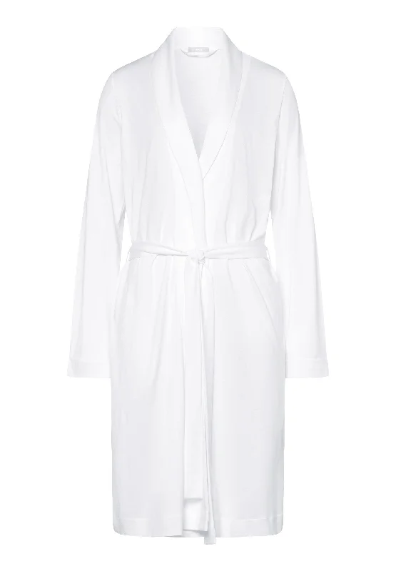 Robe Selection Melange Cotton Robe | White 77302-101 Vintage pajama sets