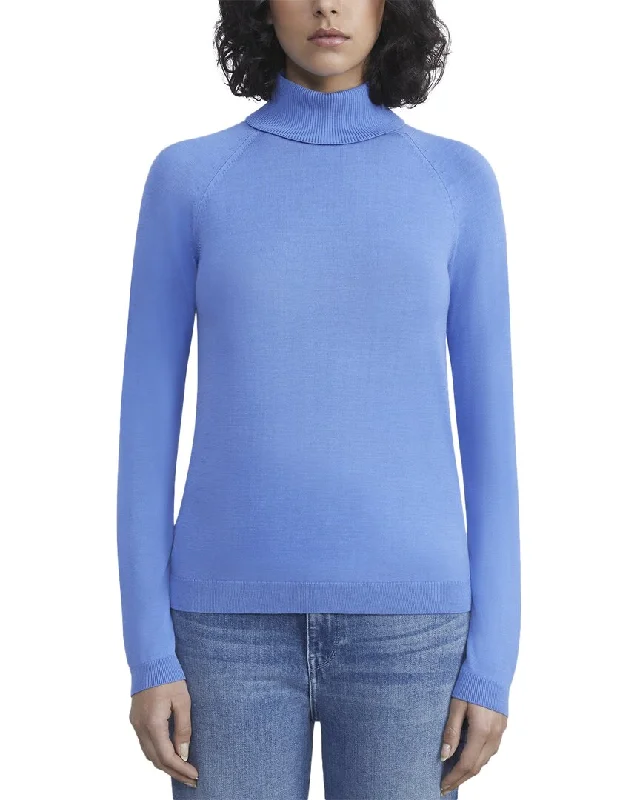 Lafayette 148 New York Raglan Sleeve Turtleneck Sweater Warm sweaters