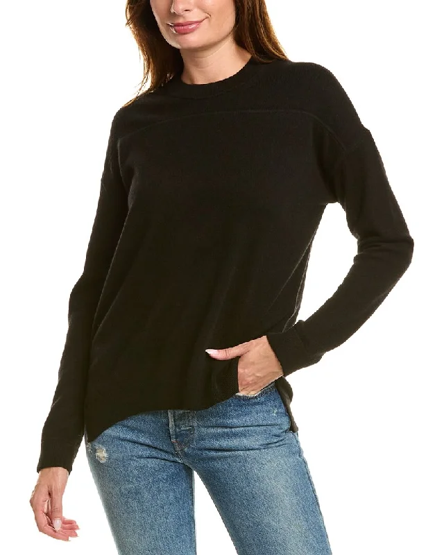 Theory Karenia Yoke Cashmere Sweater Minimalist sweaters