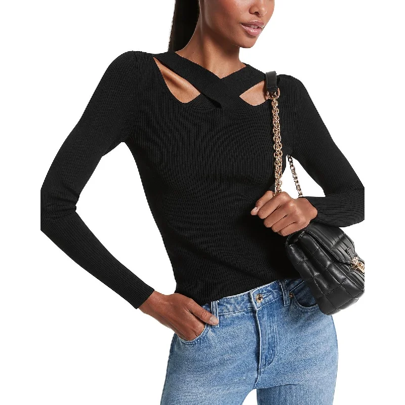 Womens Cutout Zipper Pullover Sweater H&M sweaters