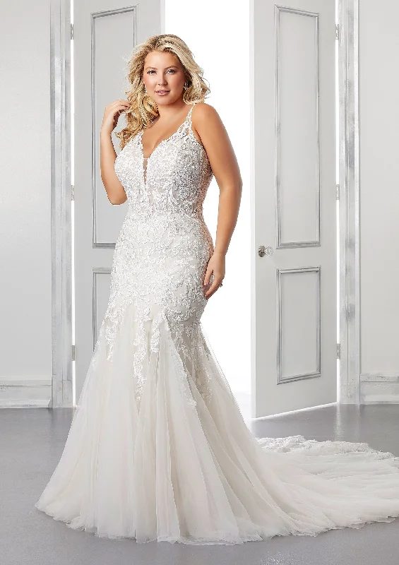 Julietta by Morilee Bethany Wedding Dress Mermaid Lace Gown