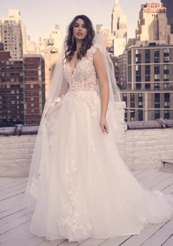 Maggie Sottero Bernadette Wedding Dress Tiered Wedding Dress