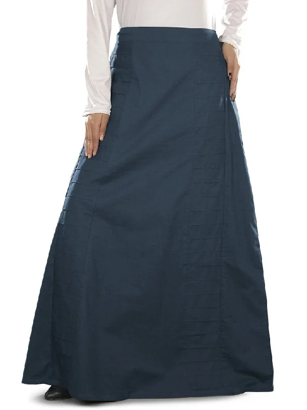 Aabirah Navy Blue Cotton Skirt Polka dot unclassified skirts