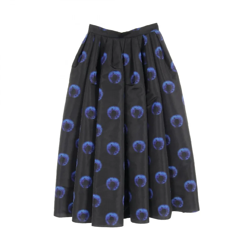 Alexander McQueen Polyester Skirt Black/Blue Knitted unclassified skirts