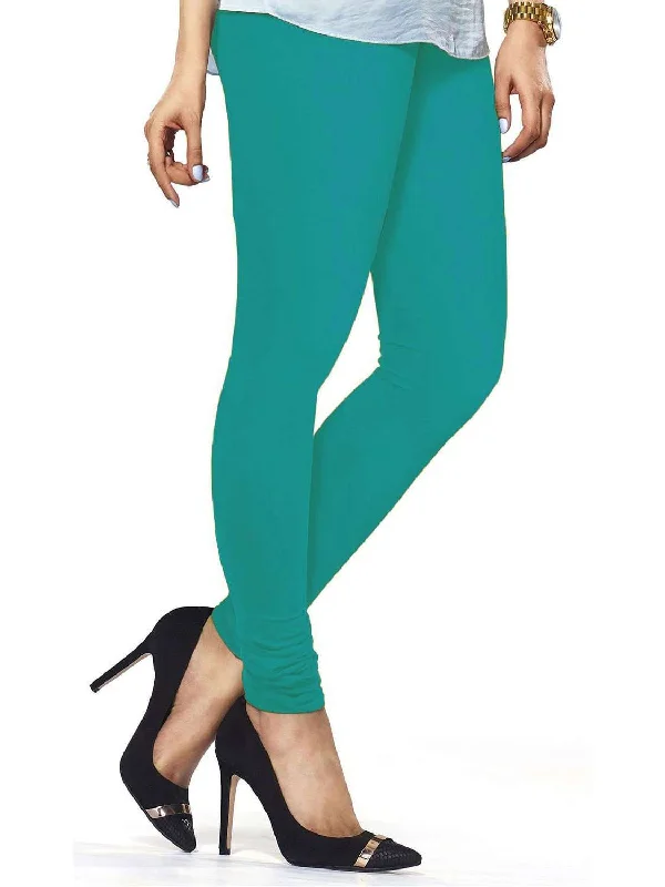 Cotton Lycra Churidar Free Size D Z Green Leggings Preppy unclassified skirts