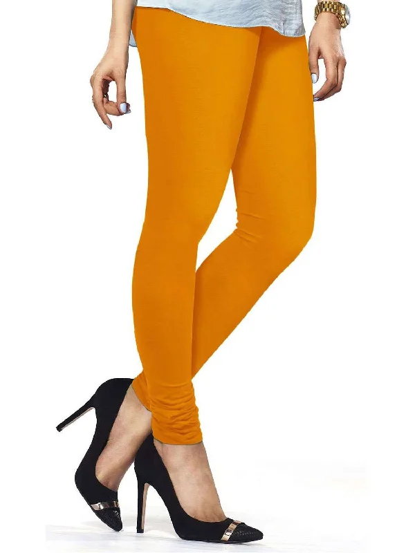 Cotton Lycra Churidar Free Size Mustard Leggings Stylish unclassified skirts