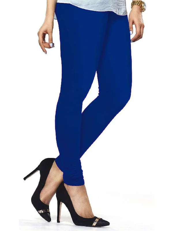 Cotton Lycra Churidar Free Size Royal Blue Leggings Wrap unclassified skirts