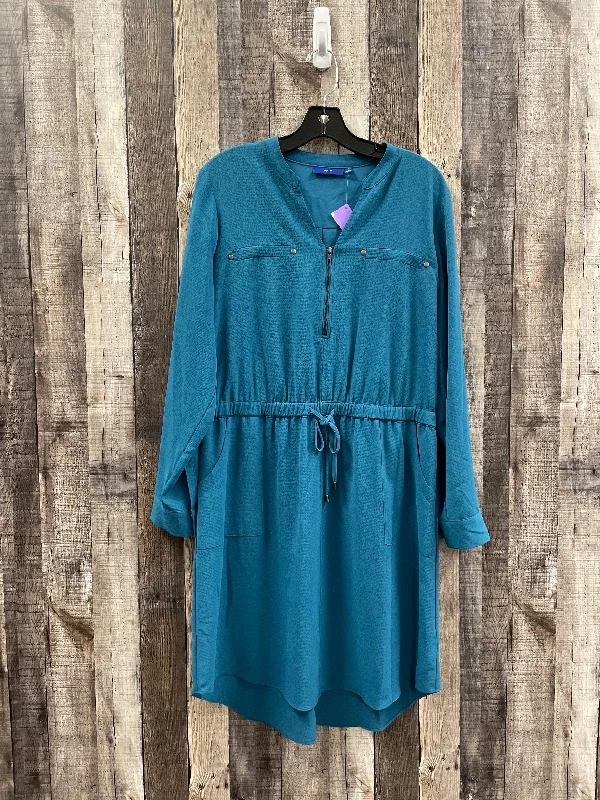 Blue Dress Casual Midi Apt 9, Size L Boohoo midi dresses