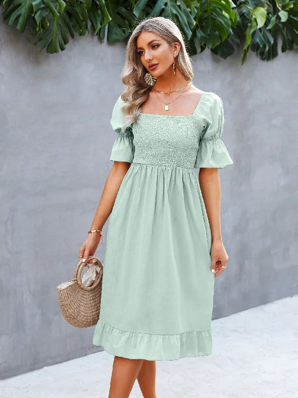 Renata Puff Sleeve Maxi Dress Chiffon maxi dresses