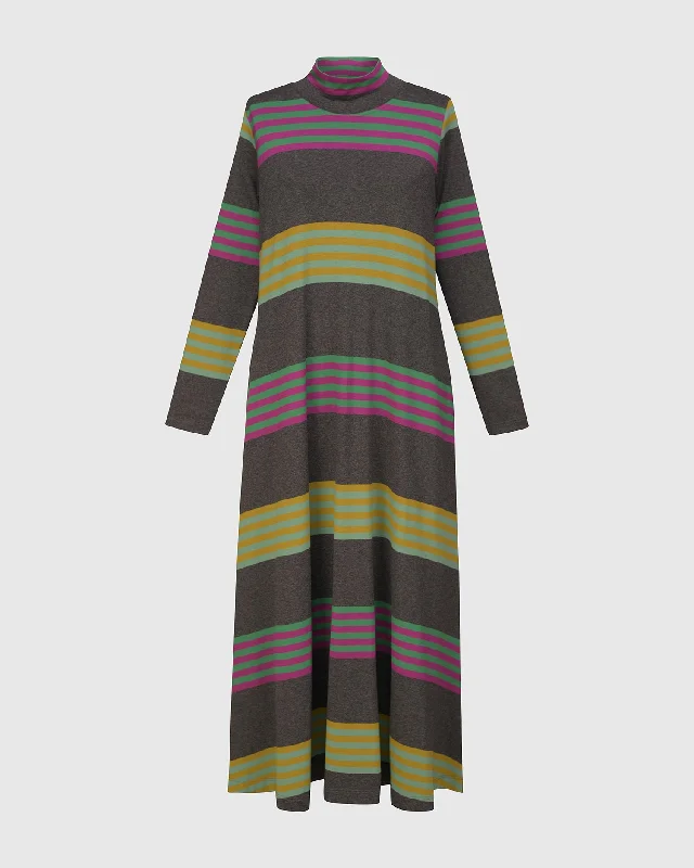 UD805 LONG DRESS - STRIPES Date night maxi dresses