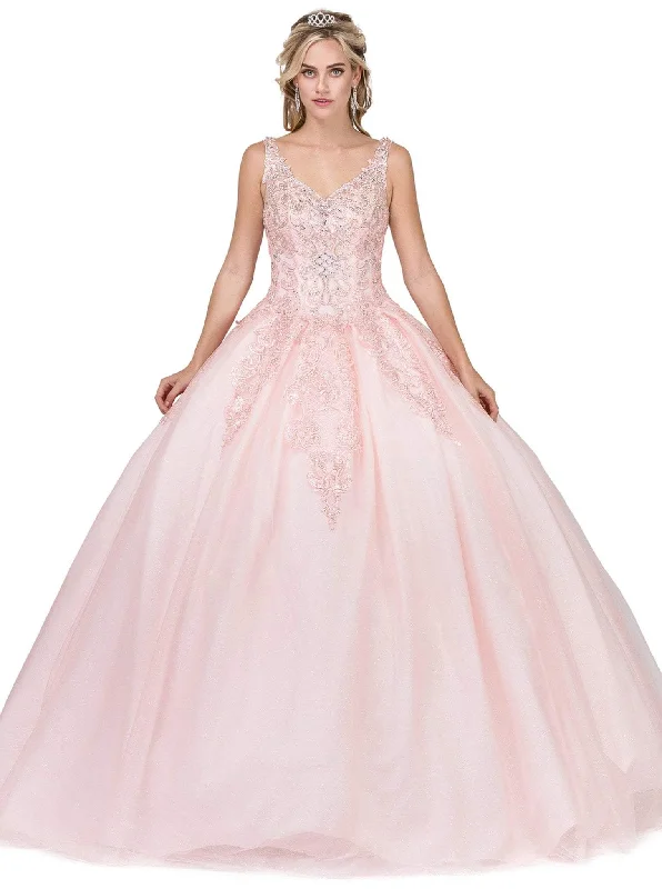 Dancing Queen - 1271 Beaded Off-Shoulder Quinceanera Gown Smocked party dresses