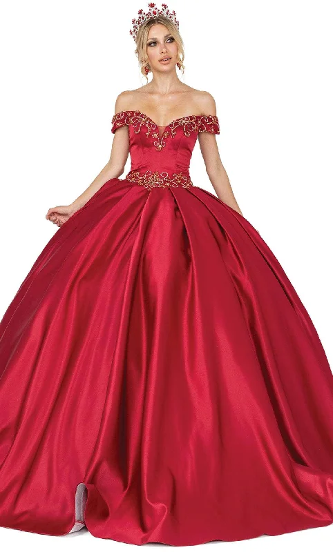 Dancing Queen 1466 - Beaded Off Shoulder Quinceanera Ballgown Best party dresses for formal events