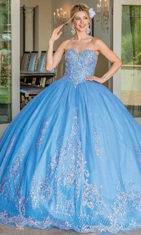 Dancing Queen 1671 - Bow Ornate Quinceanera Ballgown Plus size party dresses