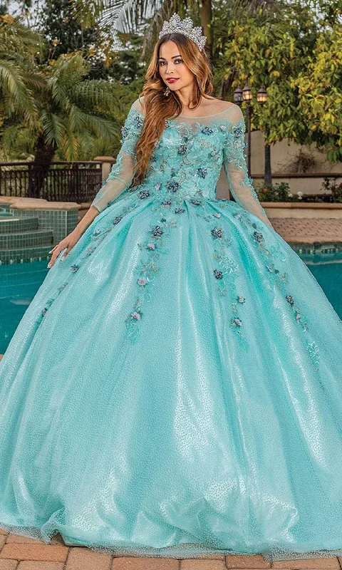 Dancing Queen 1847 - Illusion Bateau Beaded Ballgown Best party dresses for cocktail parties