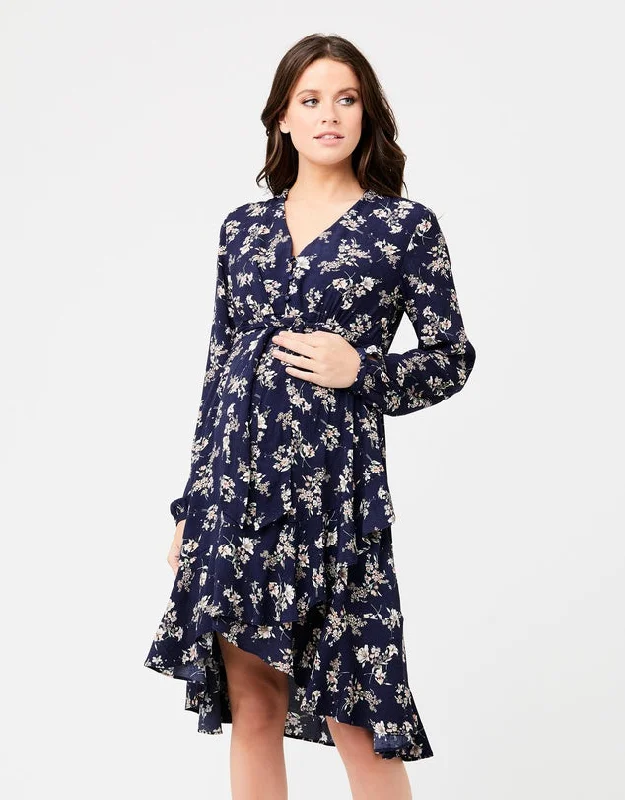 Ripe Tie Front Juliette Maternity & Nursing Floral Dress Cheap floral dresses