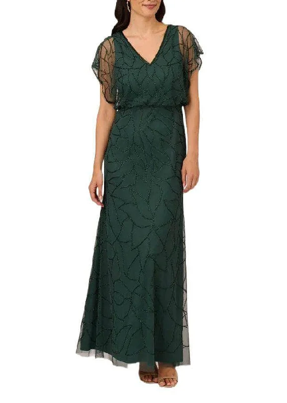 Adrianna Papell AP1E210622 P - Dolman Sleeve Sheath Evening Dress Lace unclassified dresses