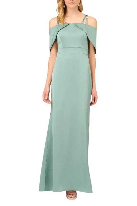 Aidan Mattox MD1E208155 - Draped Sleeve Evening Dress Knitted unclassified dresses