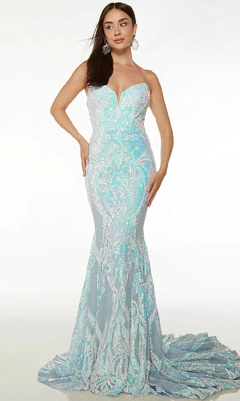 Alyce Paris 61648 - Strapless Mermaid Prom Gown Soft fabric unclassified dresses